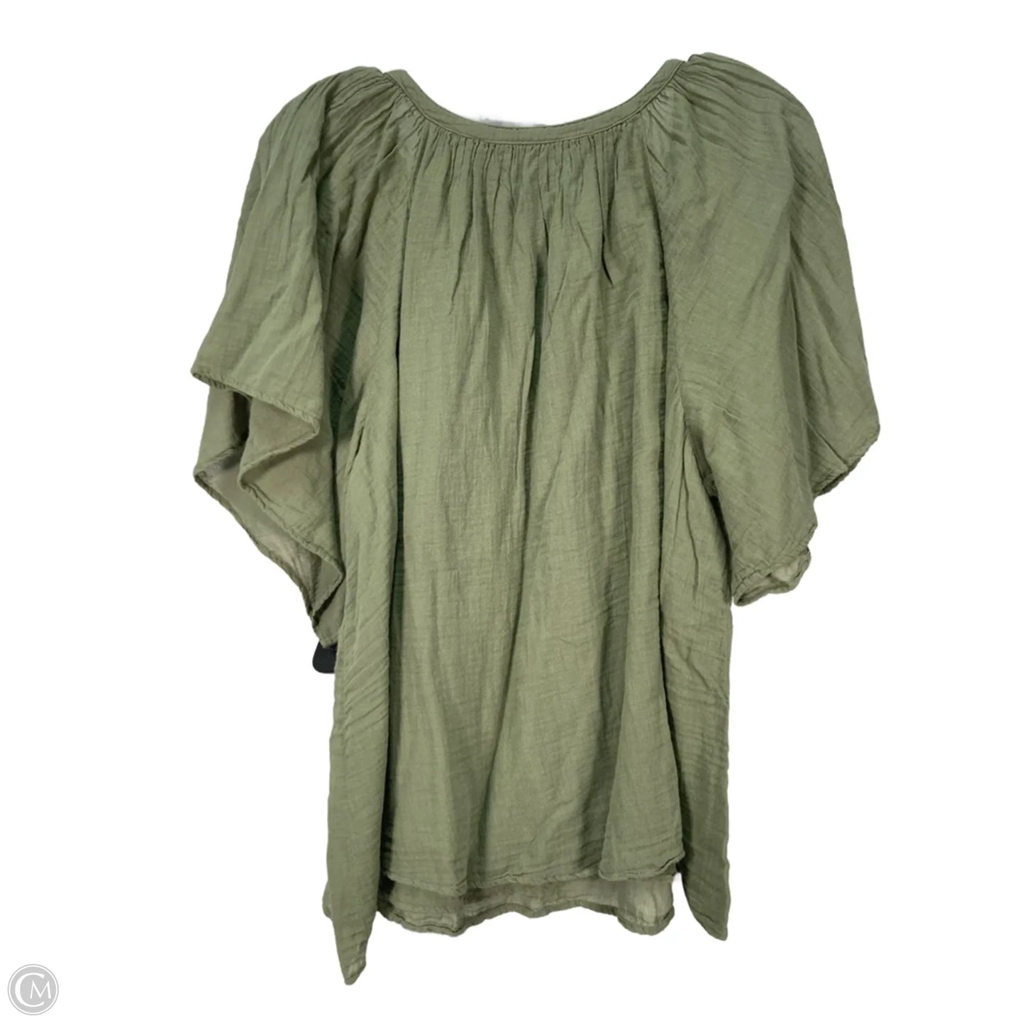 Top Short Sleeve By Velvet By Graham & Spencer In Green, Size: 1x