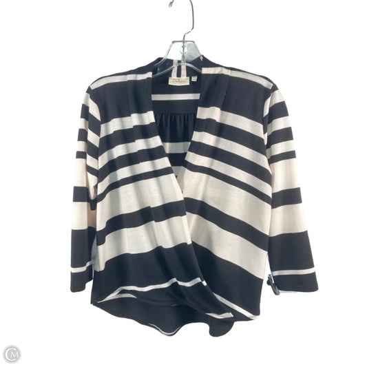 Top Long Sleeve By Deletta In Black & White, Size: Xs