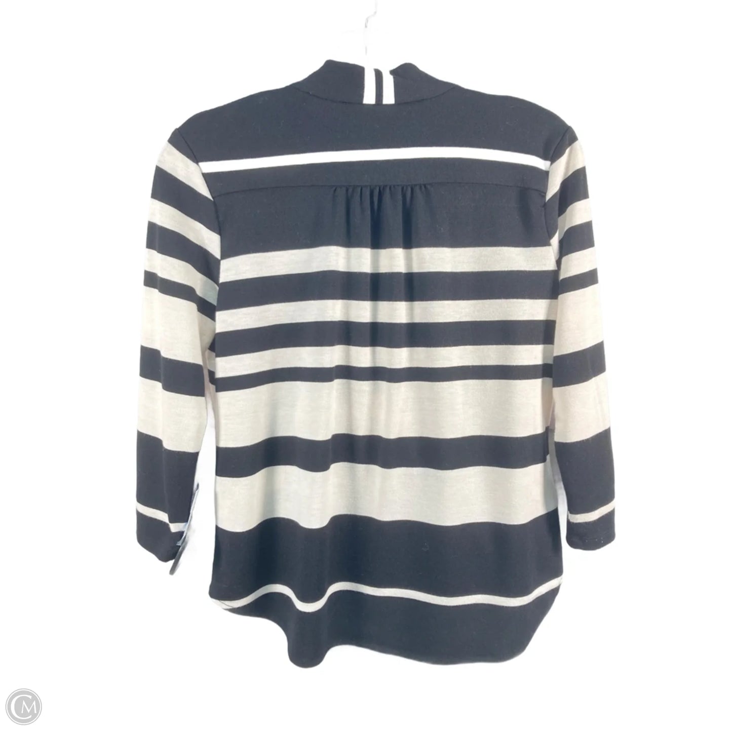 Top Long Sleeve By Deletta In Black & White, Size: Xs