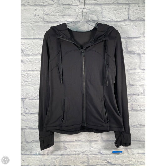 Athletic Jacket By Lululemon In Black, Size: M