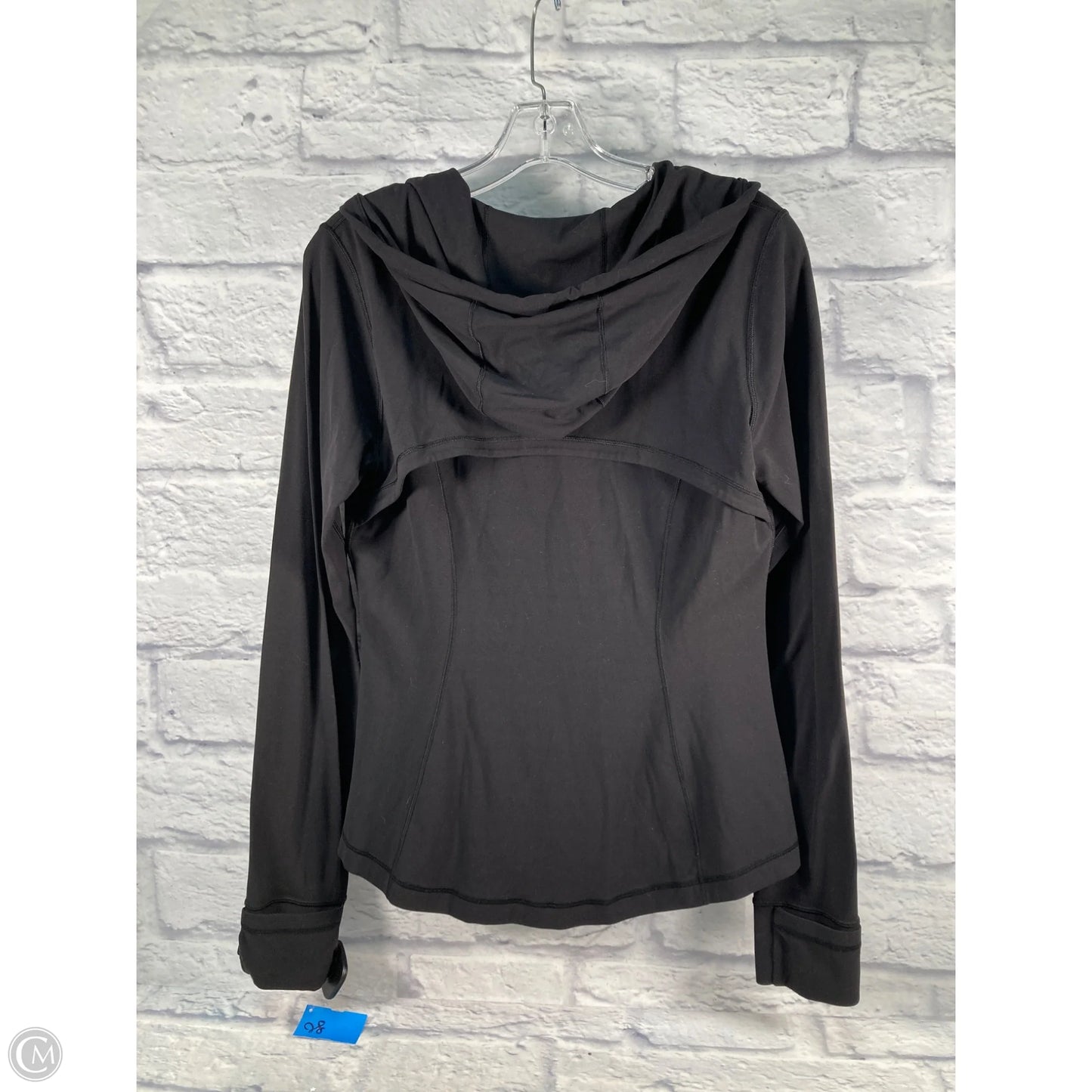 Athletic Jacket By Lululemon In Black, Size: M