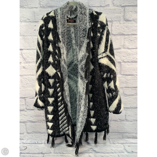 Cardigan By Shyanne In Black & Cream, Size: M