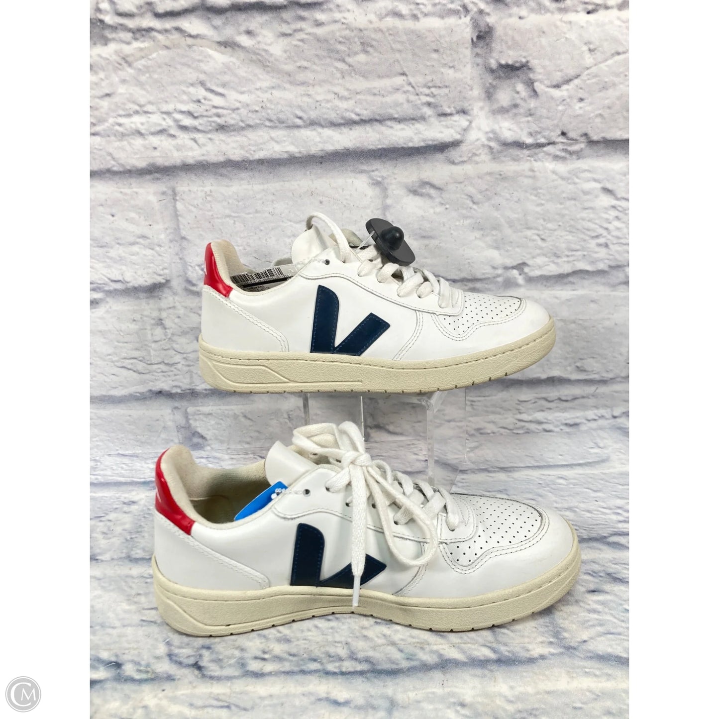 Shoes Sneakers By Veja In Blue & Red & White, Size: 7
