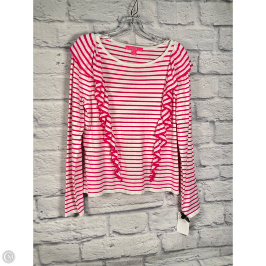 Sweater Designer By Lilly Pulitzer In Striped Pattern, Size: L