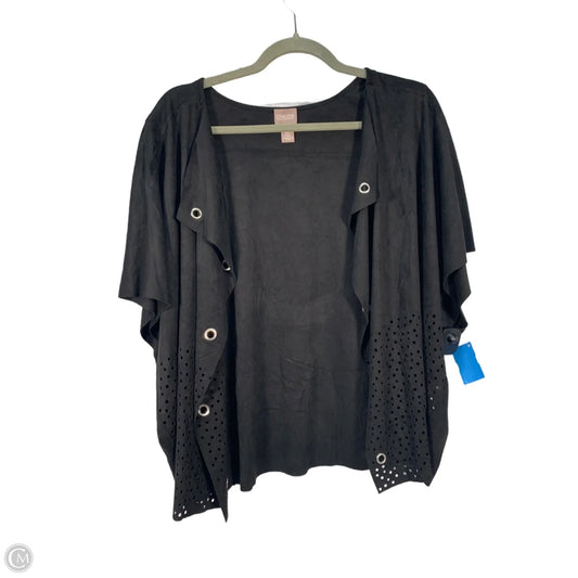 Vest Other By Chicos In Black & Silver, Size: Xl