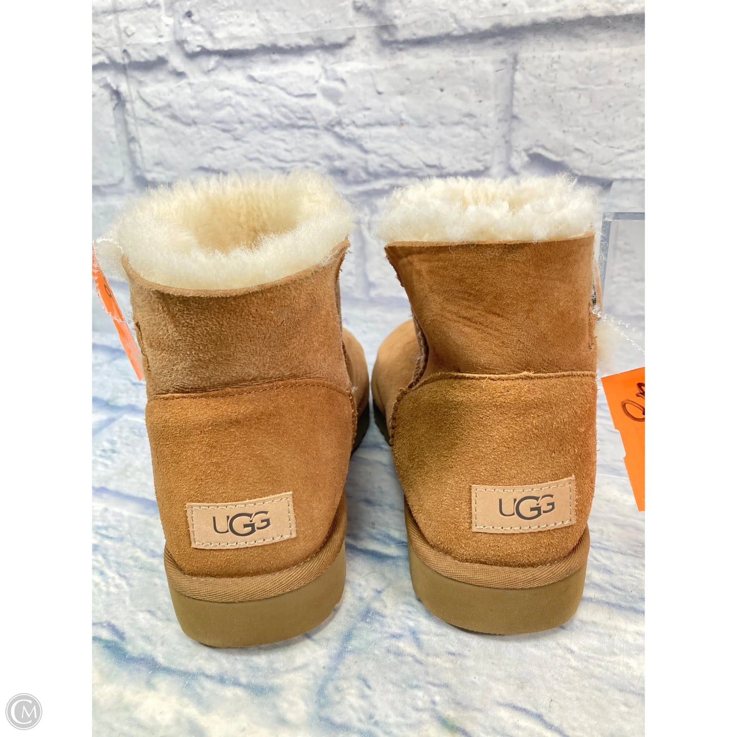 Boots Designer By Ugg In Brown & Cream, Size: 10