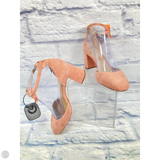 Shoes Heels Block By Ann Taylor In Pink, Size: 6