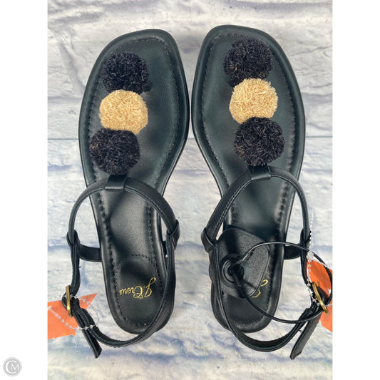 Sandals Flats By J. Crew In Black, Size: 6
