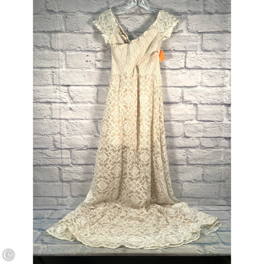 Dress Party Long By Aakaa In Cream, Size: S