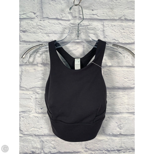 Athletic Bra By Lululemon In Black, Size: Xs
