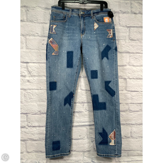 Jeans Straight By Pilcro In Blue Denim, Size: 10