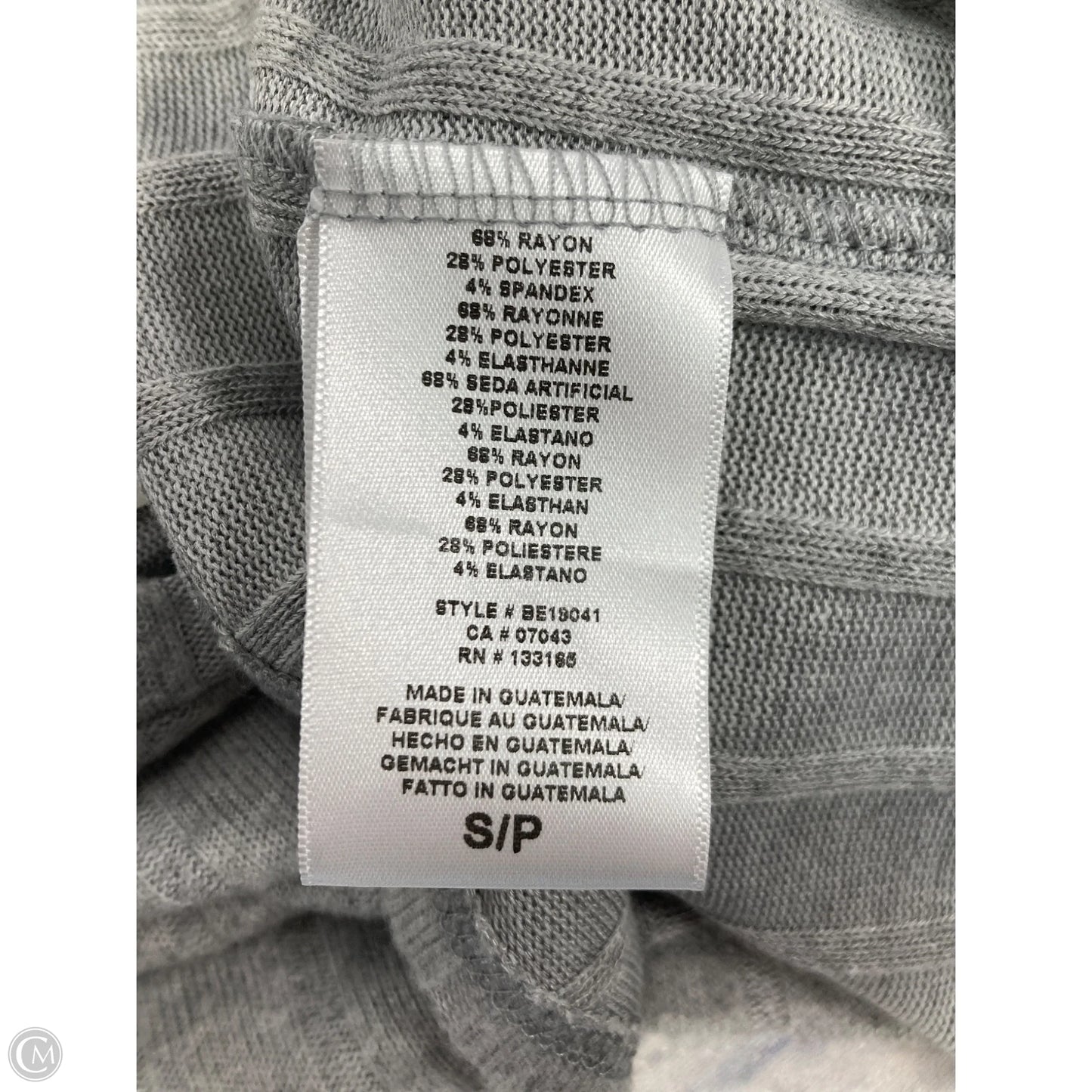 Top Long Sleeve Basic By Eri + Ali In Grey, Size: S