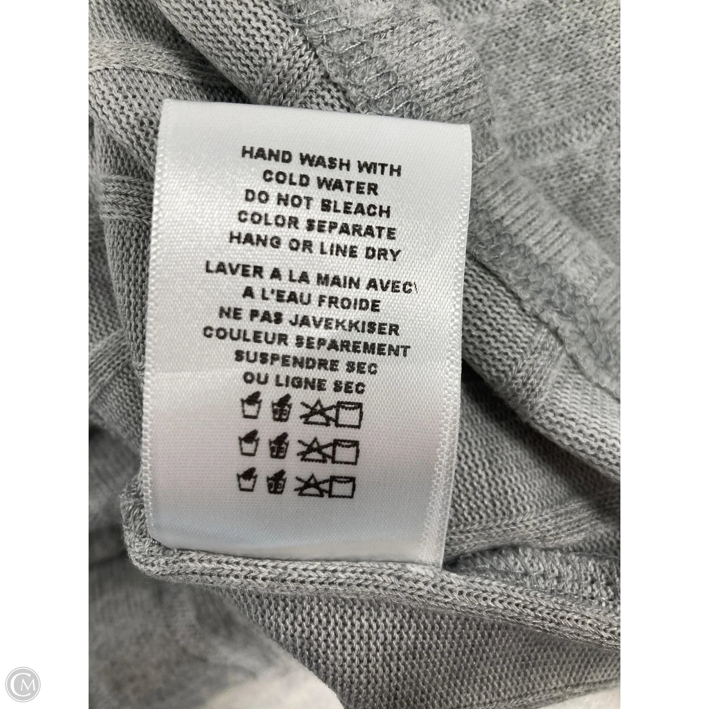 Top Long Sleeve Basic By Eri + Ali In Grey, Size: S