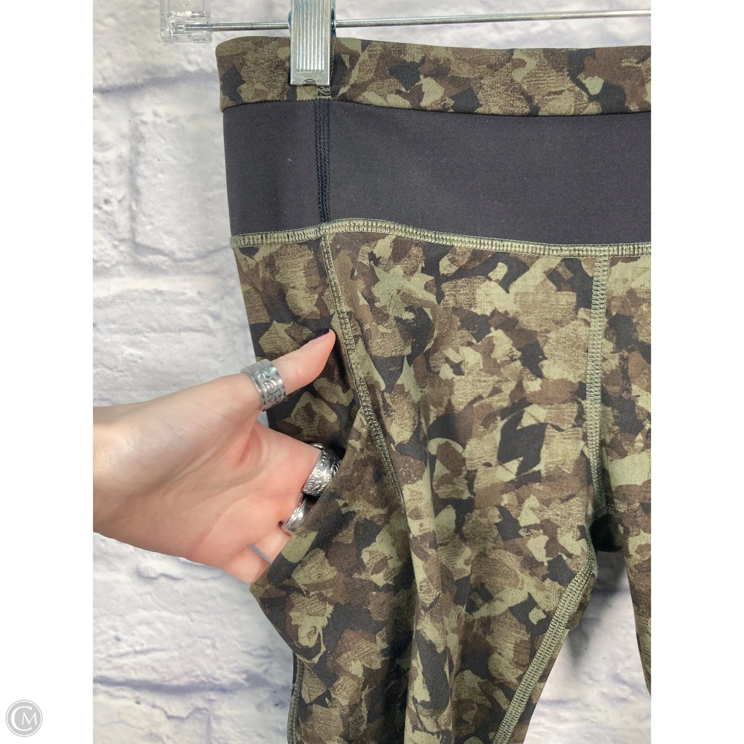 Athletic Leggings By Lululemon In Green, Size: S