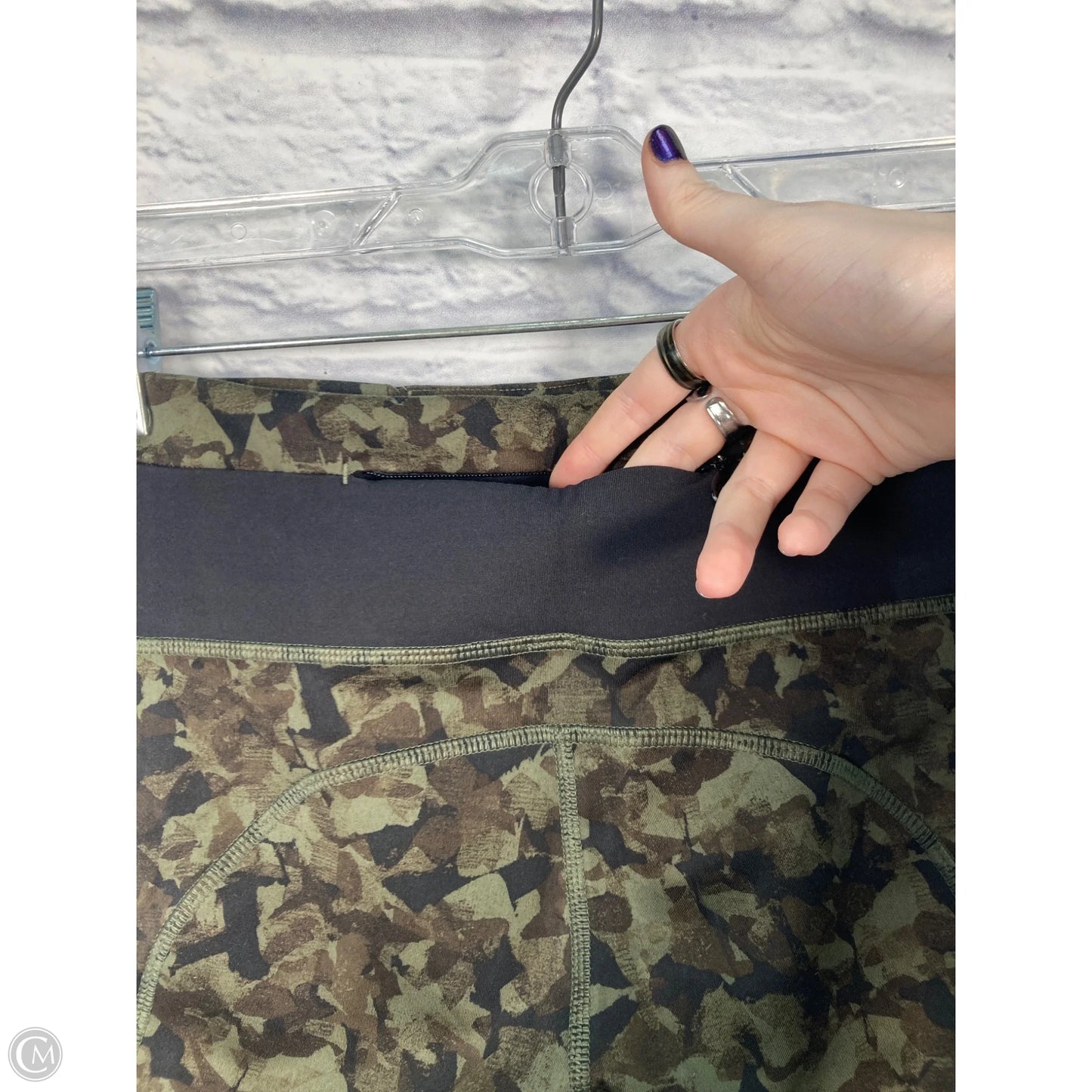 Athletic Leggings By Lululemon In Green, Size: S