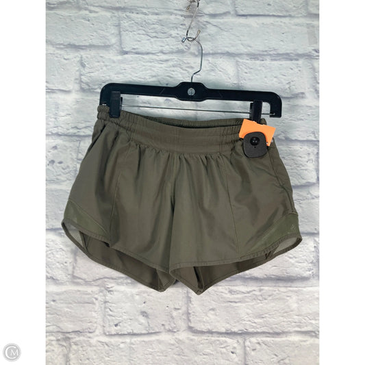Athletic Shorts By Lululemon In Green, Size: S