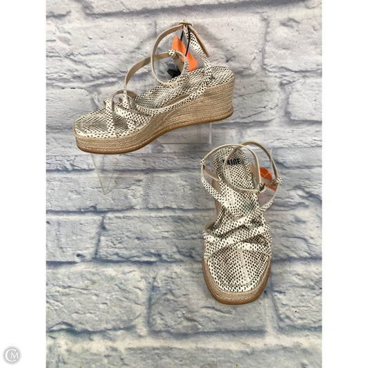 Sandals Heels Platform By Paige In Snakeskin Print, Size: 7