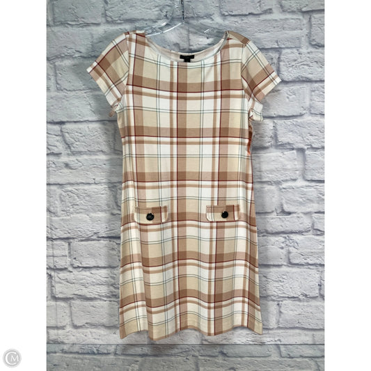 Dress Casual Short By Ann Taylor In Plaid Pattern, Size: S