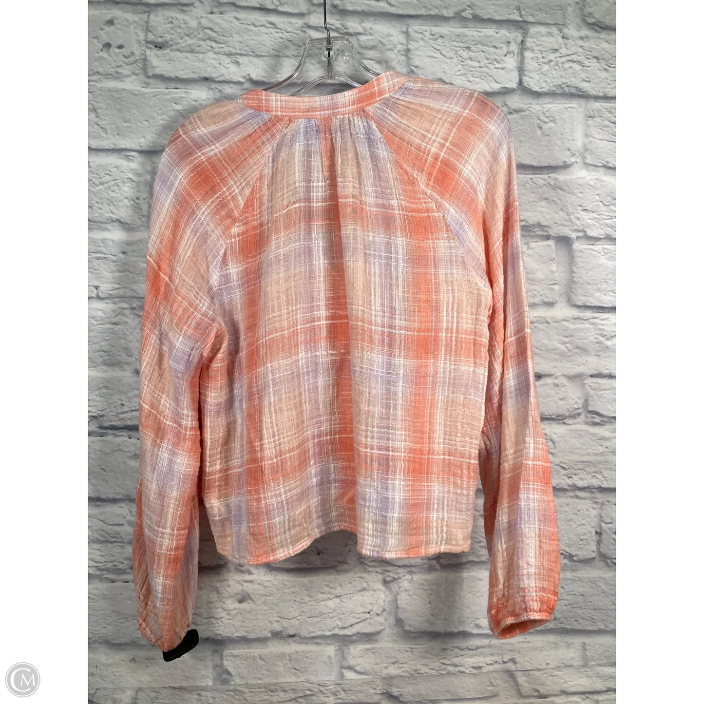 Blouse Long Sleeve By Cloth & Stone In Orange, Size: S