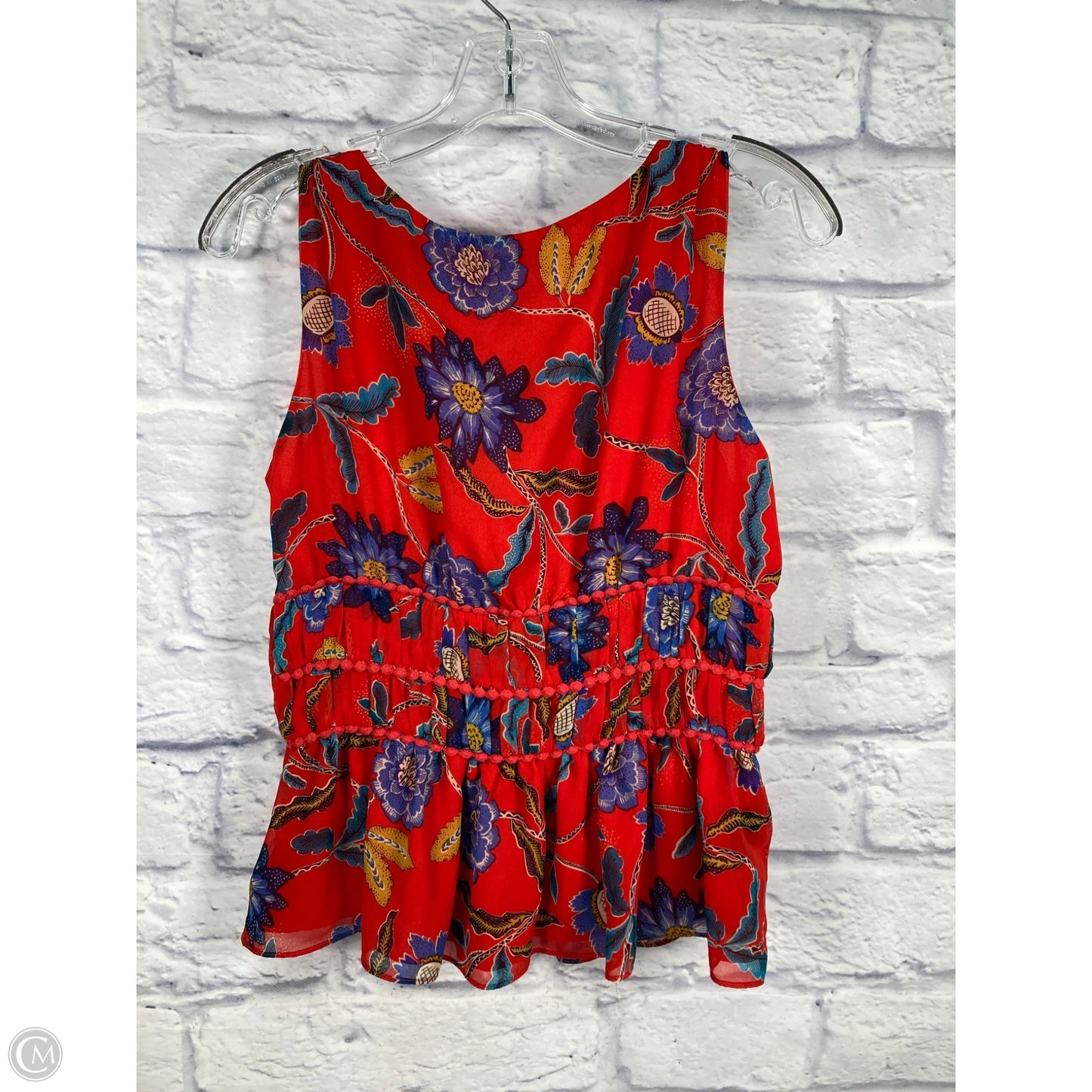 Top Sleeveless Designer By Rebecca Minkoff In Red, Size: Xs