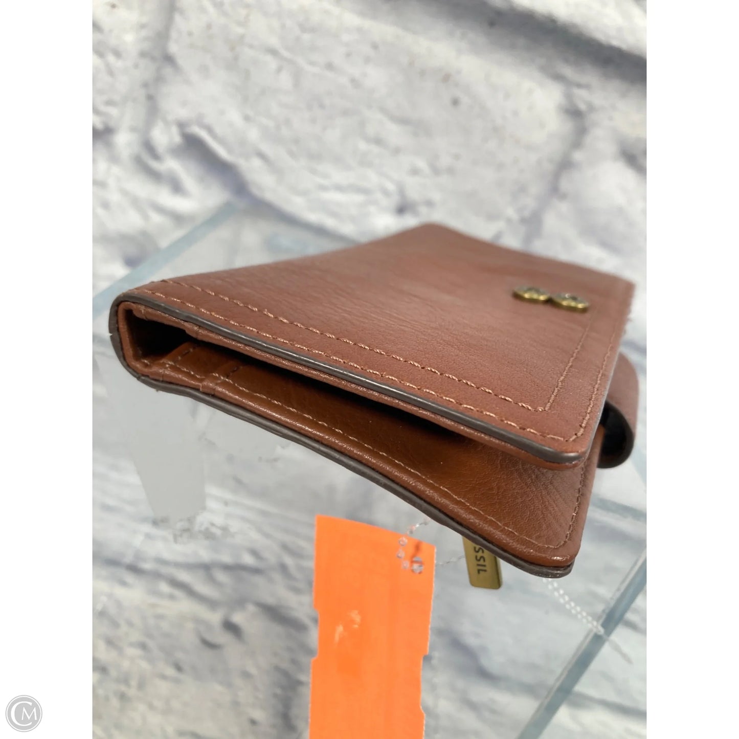 Wallet Leather By Fossil, Size: Medium