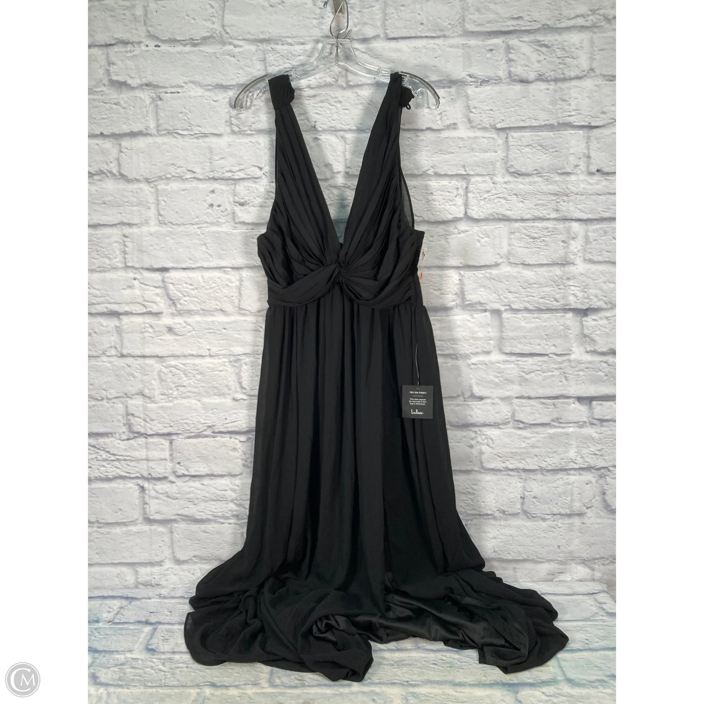Dress Party Long By Lulus In Black, Size: L