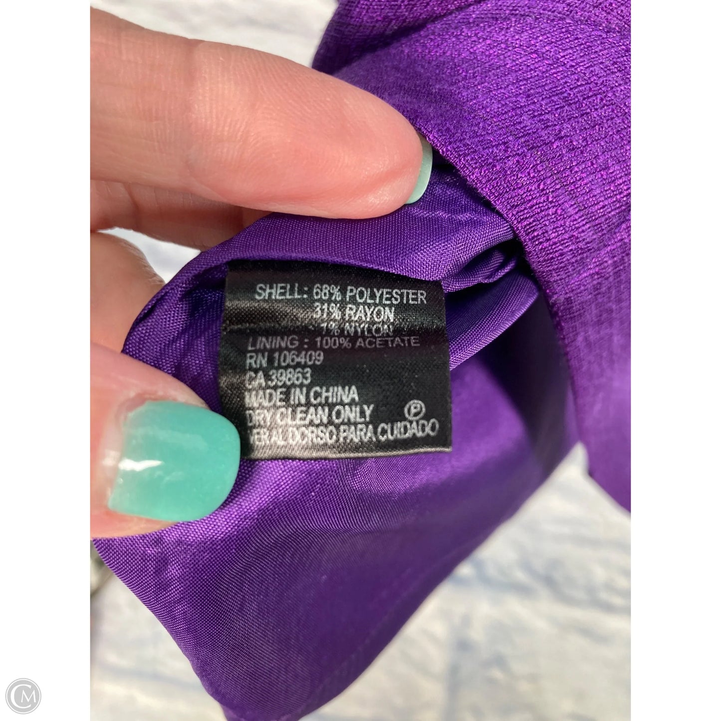 Dress Work By Alex Marie In Purple, Size: L