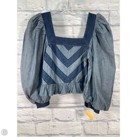 Top Long Sleeve By Clothes Mentor In Blue, Size: S
