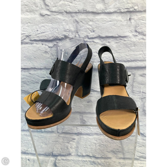 Sandals Heels Platform By Kork Ease In Black, Size: 6