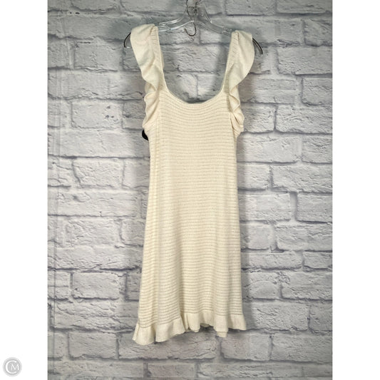 Dress Casual Short By Anthropologie In Cream, Size: Xs