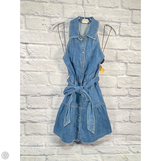 Dress Designer By Alice + Olivia In Blue Denim, Size: Xs