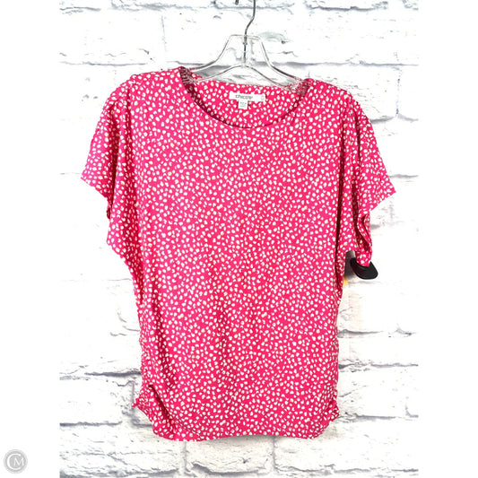 Top Short Sleeve By Chicos In Pink, Size: Xs