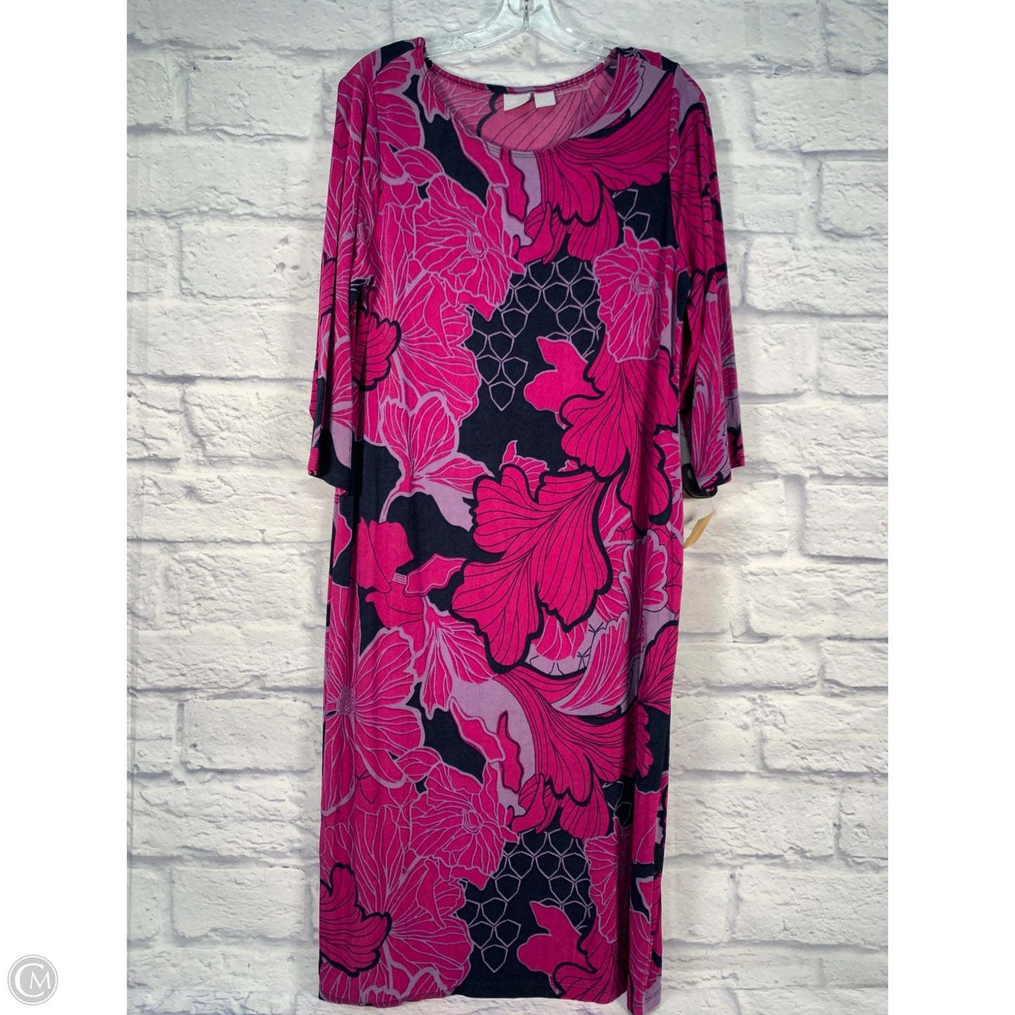 Dress Casual Midi By Chicos In Purple, Size: L