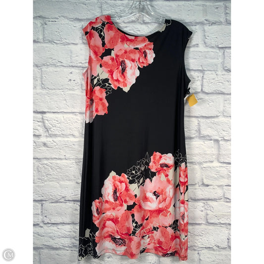 Dress Casual Short By Chicos In Black & Pink, Size: M