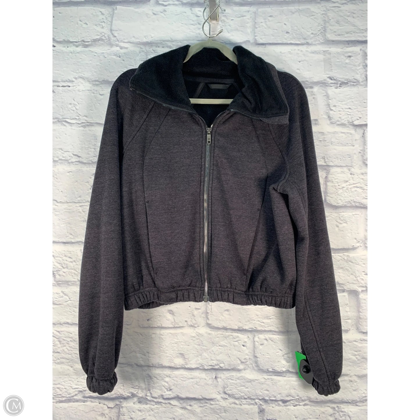 Athletic Jacket By Lululemon In Grey, Size: M