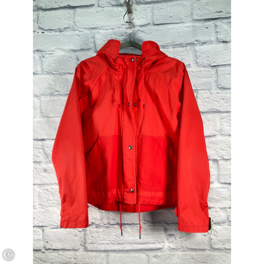Coat Raincoat By Gap In Red, Size: M
