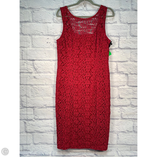 Dress Party Midi By White House Black Market In Red, Size: L
