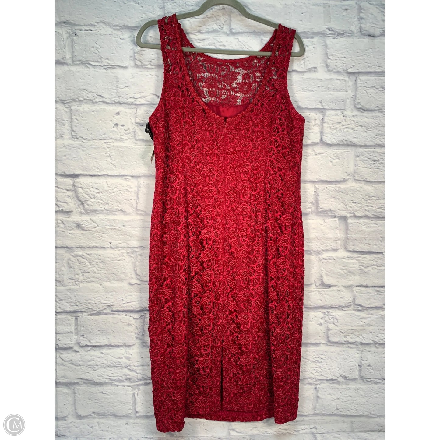 Dress Party Midi By White House Black Market In Red, Size: L