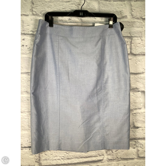 Skirt Midi By Brooks Brothers In Blue, Size: 12p