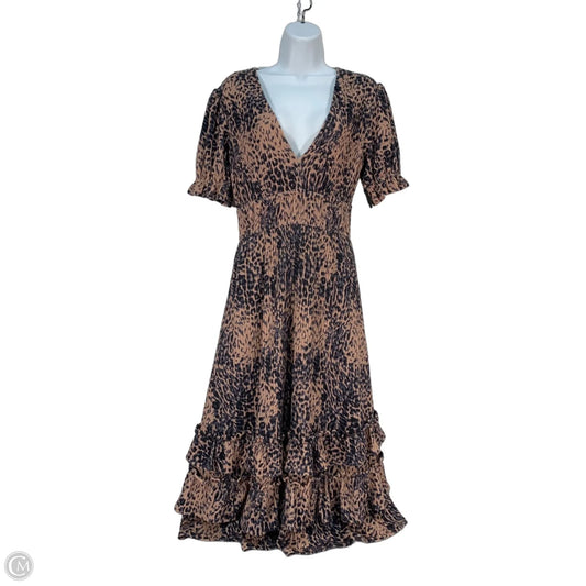 Dress Casual Midi By Hutch In Animal Print, Size: S