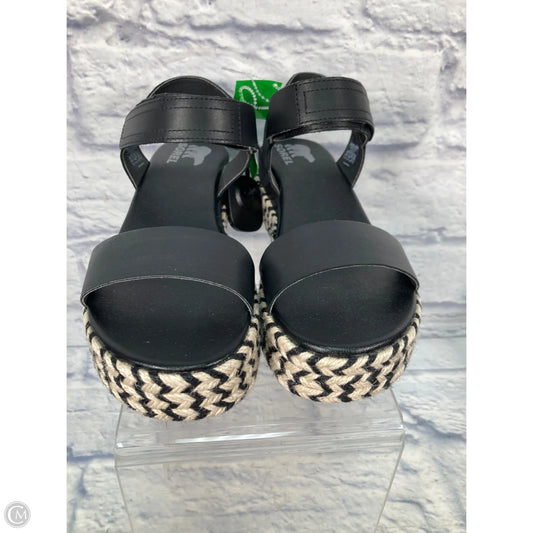 Sandals Heels Platform By Sorel In Black, Size: 9.5