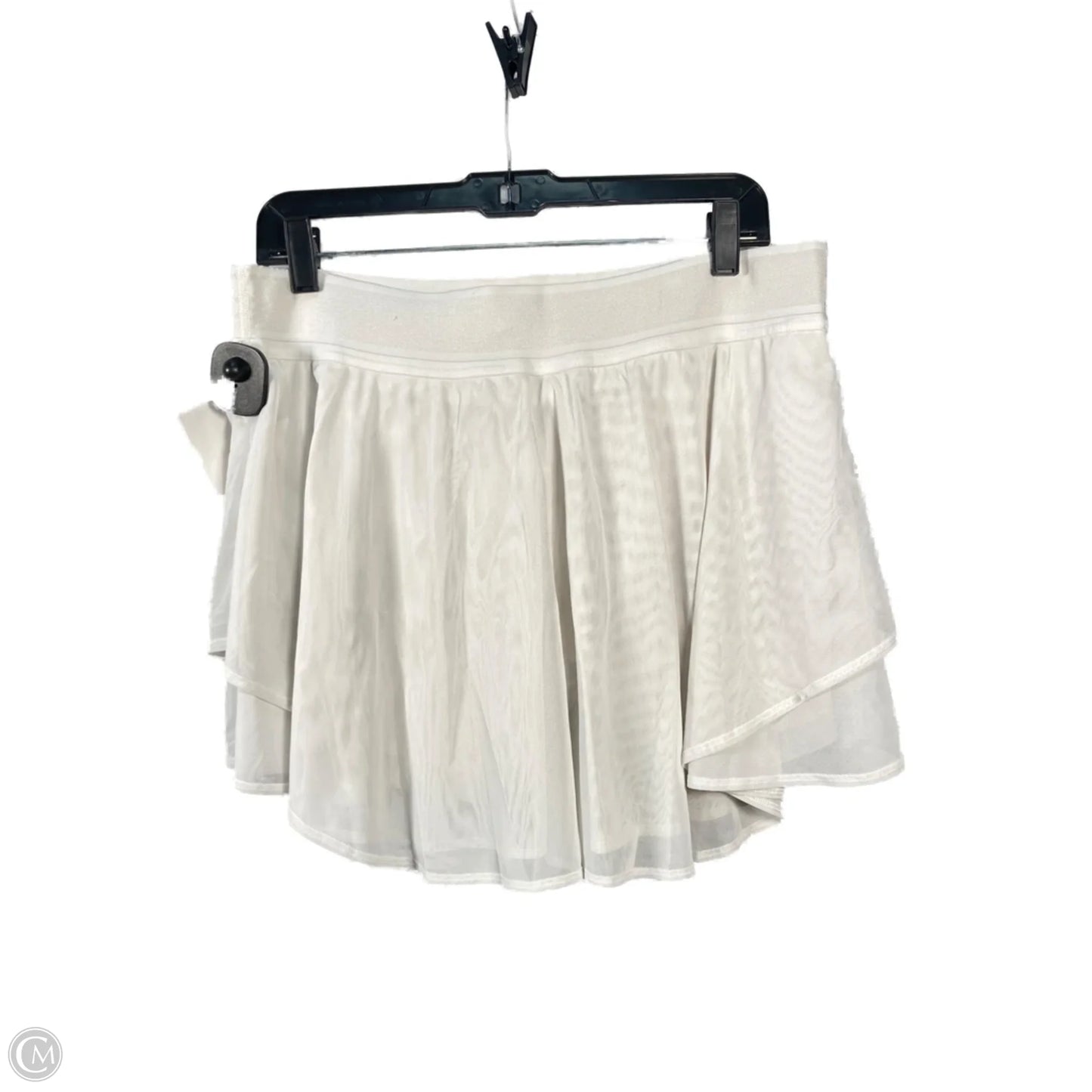 Athletic Skort By Lululemon In White, Size: L