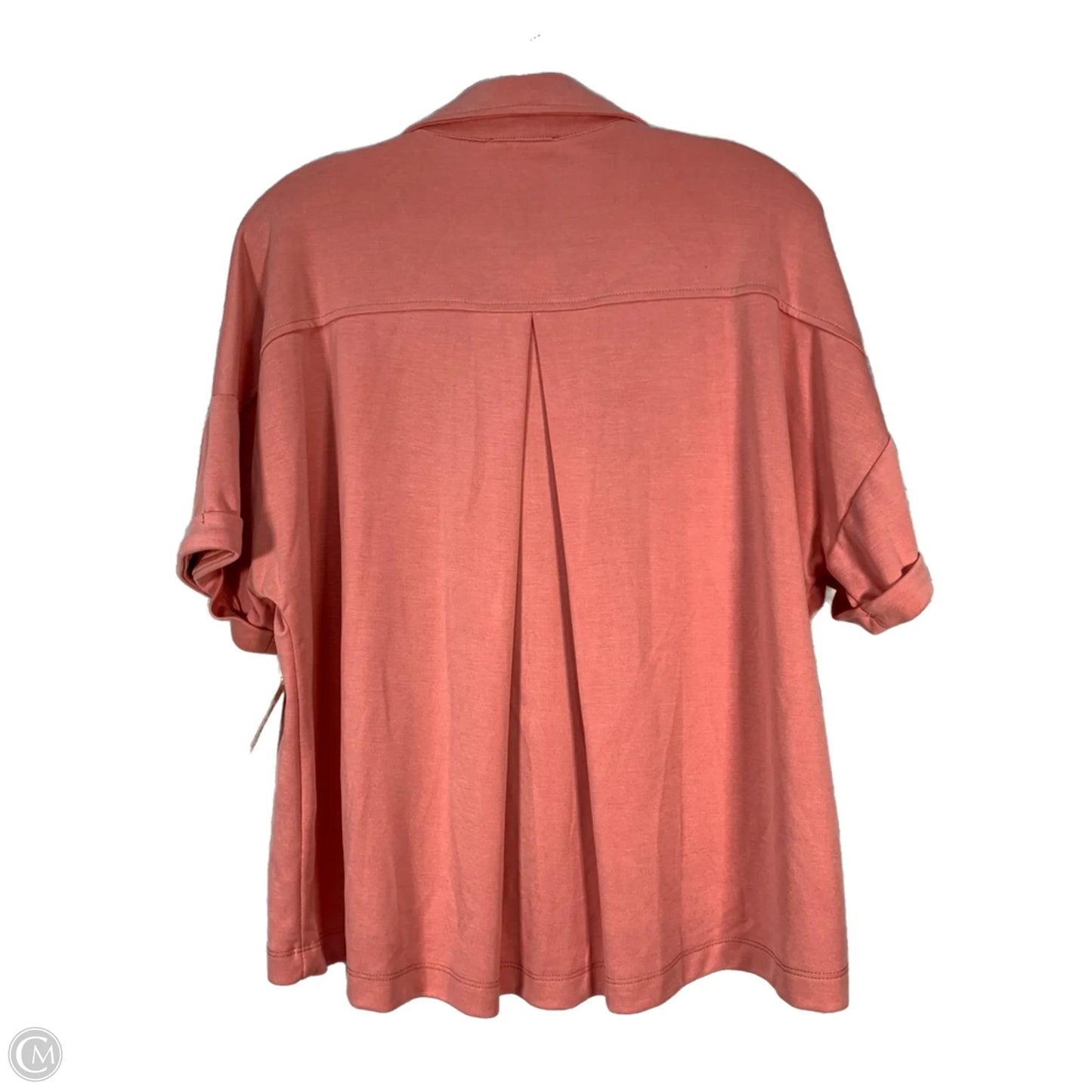 Top Short Sleeve By Cable And Gauge In Pink, Size: L