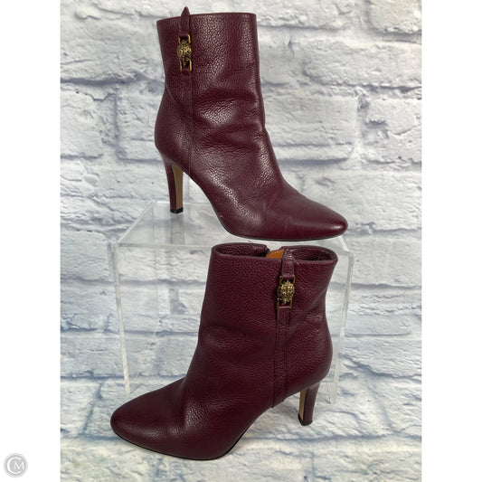 Boots Designer By Kurt Geiger In Maroon, Size: 7