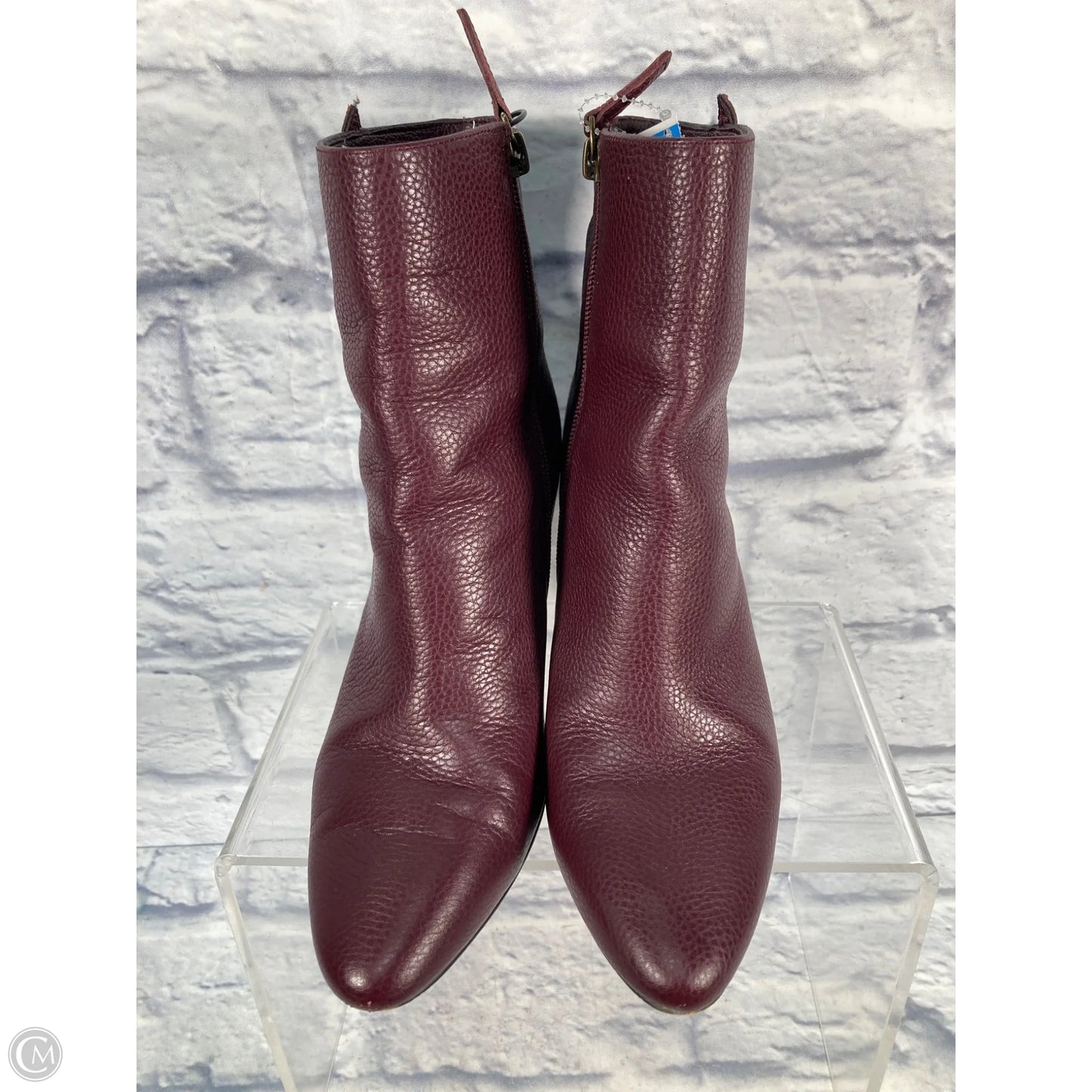 Boots Designer By Kurt Geiger In Maroon, Size: 7