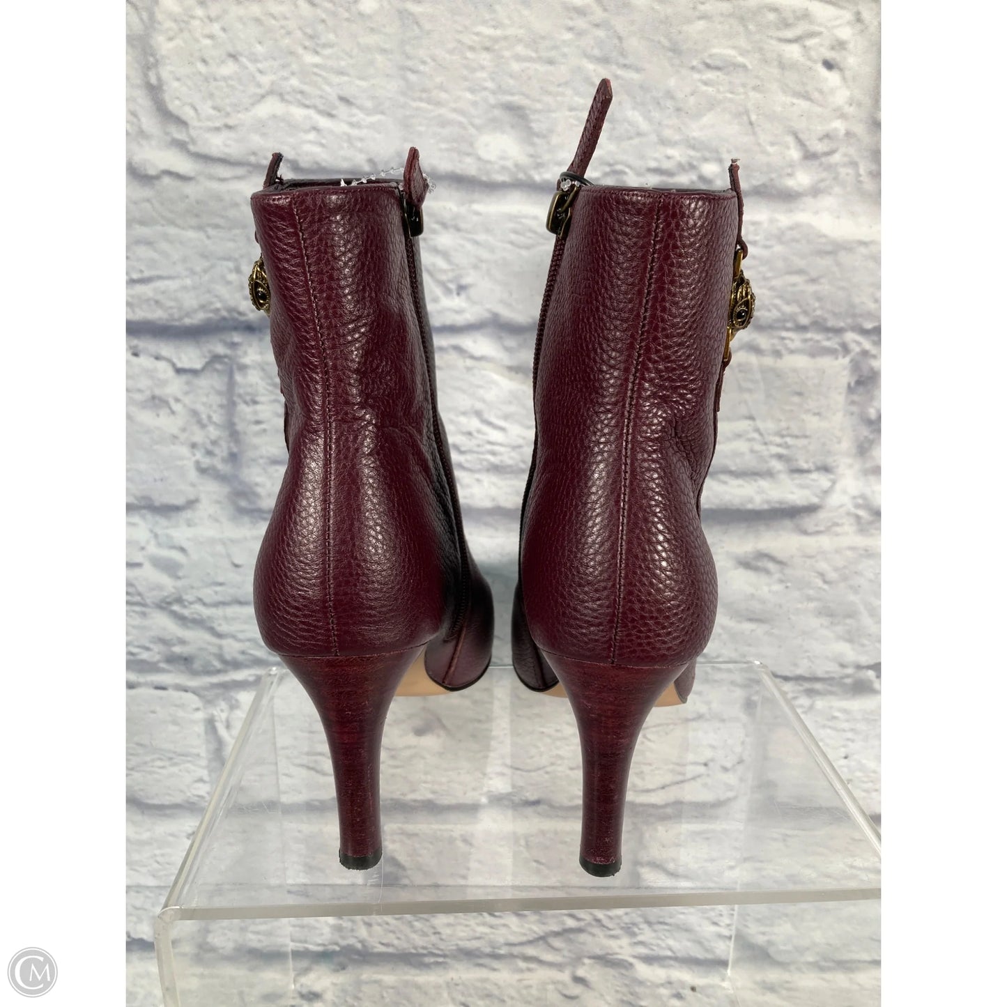 Boots Designer By Kurt Geiger In Maroon, Size: 7