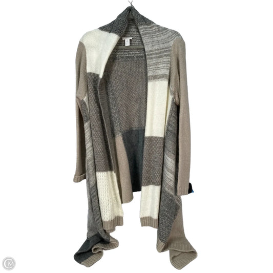 Sweater Cardigan By Chicos In Cream & Tan, Size: M