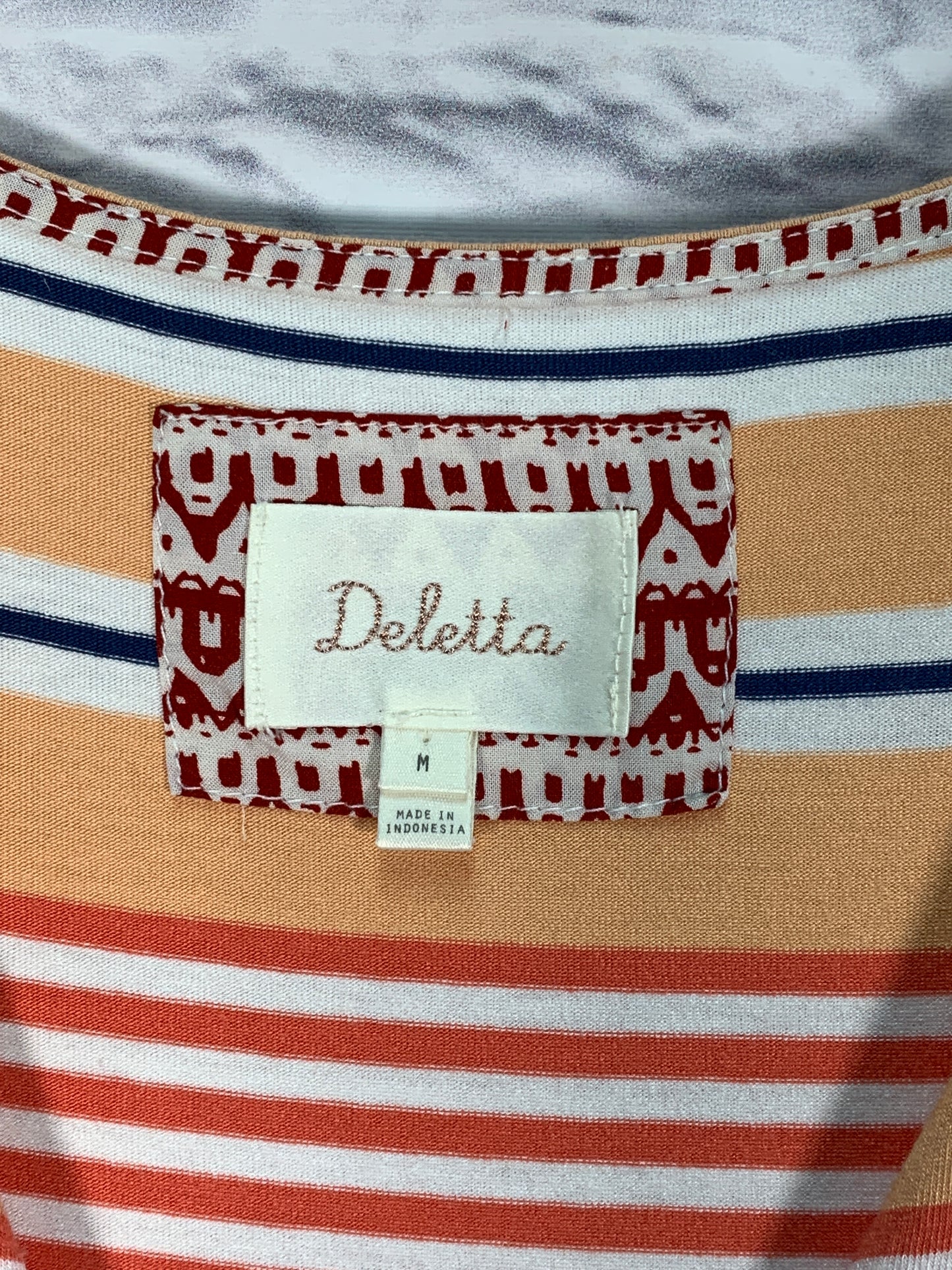 Tank Top By Deletta In Blue & Orange, Size: M