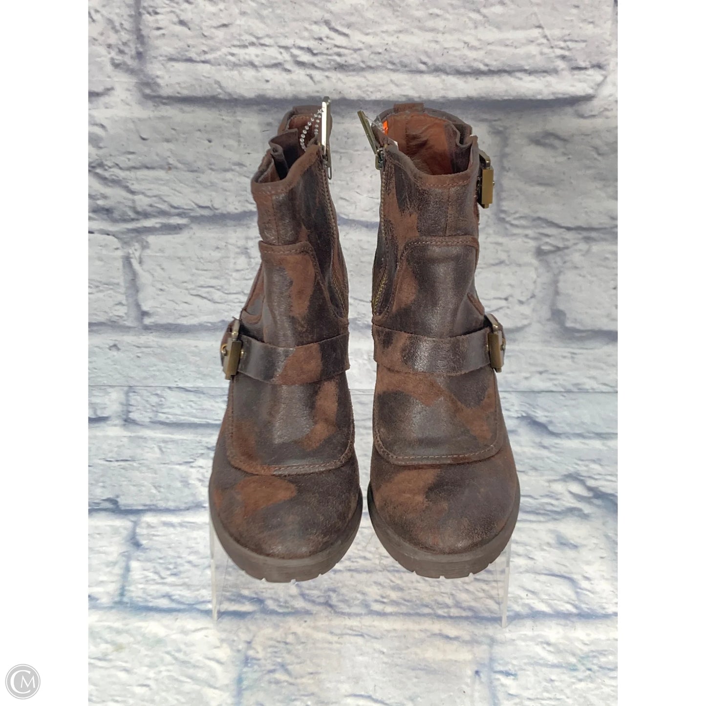 Boots Ankle Heels By Donald Pliner In Brown, Size: 6