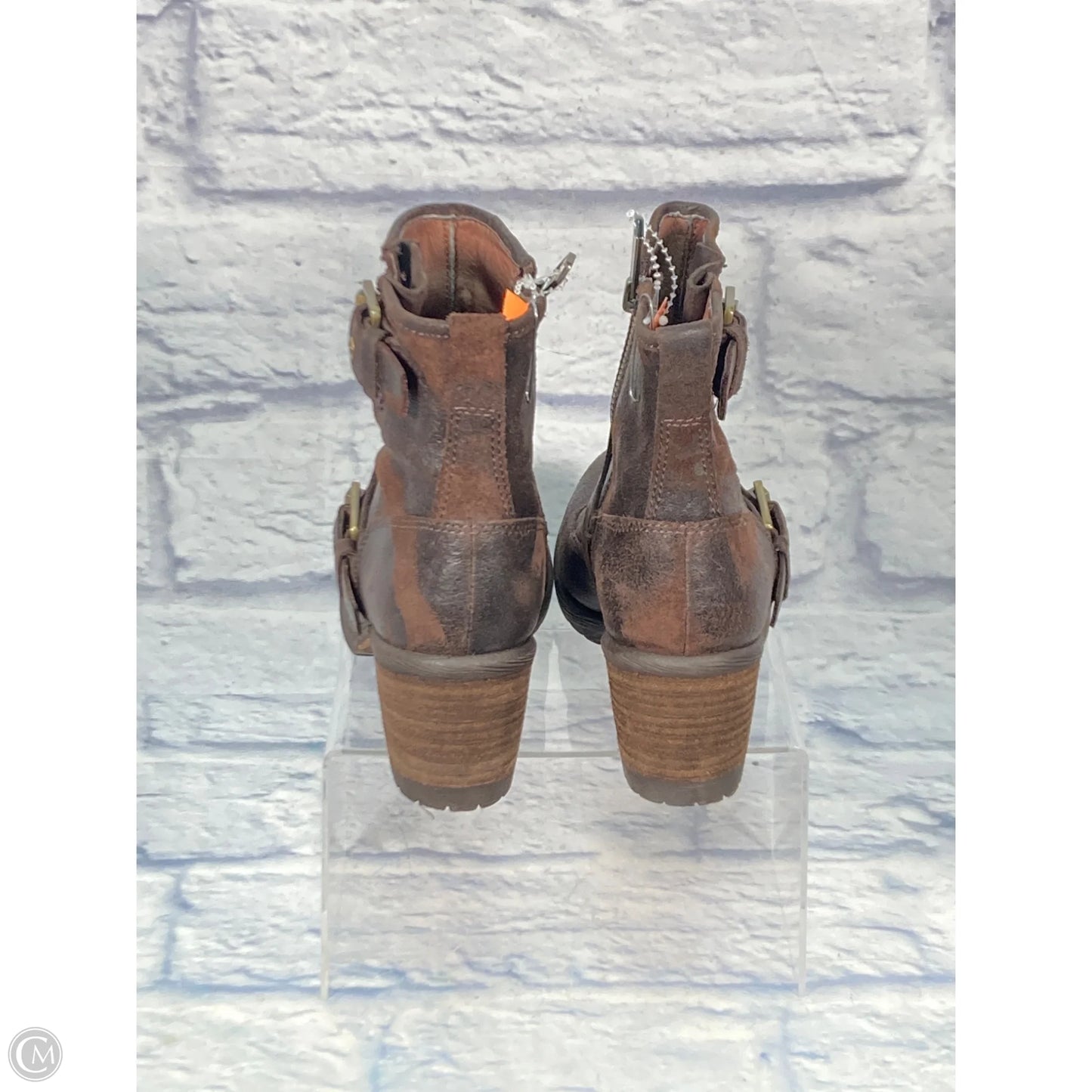 Boots Ankle Heels By Donald Pliner In Brown, Size: 6